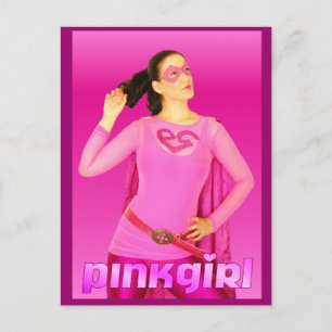 Rosa Girl Girl Mail Vykort