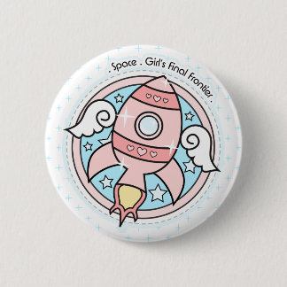Rosa Girl Girl Rocketship Knapp