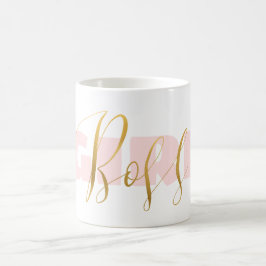 Rosa Girl Guld Chef Kaffemugg