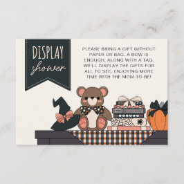 Rosa Girl Halloween Baby Shower Visning Shower Tilläggskort