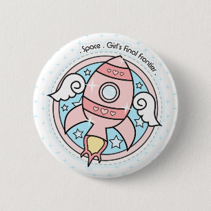 Rosa Girl Rocketship Knapp