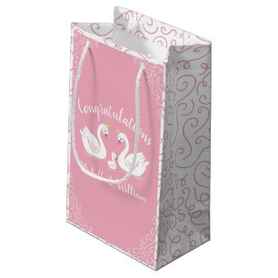 Rosa Girl Svanar Baby Shower