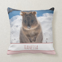 Rosa Girls Personlig Quokka Cushion Kudde