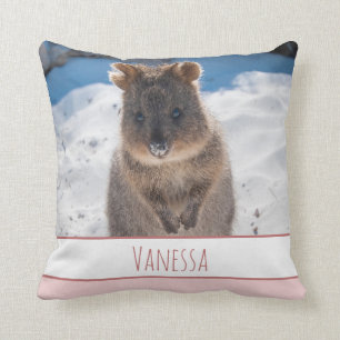 Rosa Girls Personlig Quokka Cushion Kudde