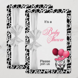 Rosa Girls Westerna babyskor Inbjudningar