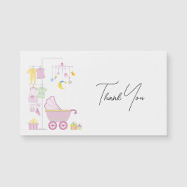 Rosa Girly Baby Design-skript - Elegant tack