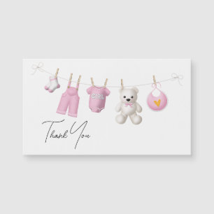 Rosa Girly Baby Design-skript - Elegant tack