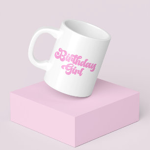 Rosa Girly Birthday Girl 1st First Birthday Coffee Kaffemugg