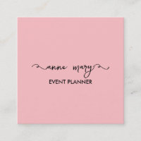 Rosa Girly Calligraphy Classy Event Planner