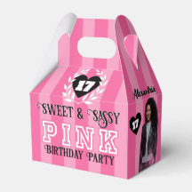 ROSA Girly Födelsedagsfest Anpassningsbar Photo Va