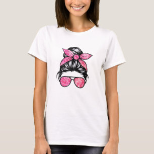 Rosa Girly Girl Sunglasses Valentine Day Kärlek T Shirt