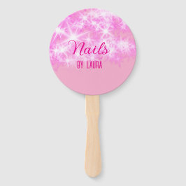 Rosa girly glitter nagel Lägg till namn webbplats 