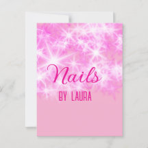 Rosa girly glitter nagel Lägg till namn webbplats 