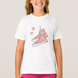 Rosa Girly Sneakers T Shirt