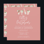 Rosa girly water color 50 och fantastiska födelsed inbjudningar<br><div class="desc">Fira din 50-årsdag i stil med den här rosan 50-årsdagen. En modern design med skript och fet grafik. En del av en samling.</div>