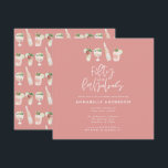 Rosa girly water color 50 och fantastiska födelsed inbjudningar<br><div class="desc">Fira din 50-årsdag i stil med den här rosan 50-årsdagen. En modern design med skript och fet grafik. En del av en samling.</div>