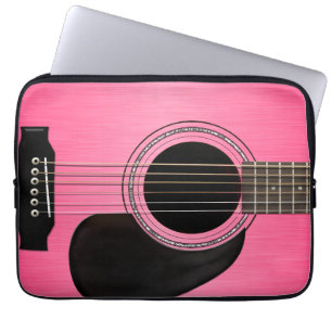 Rosa gitarr laptop sleeve