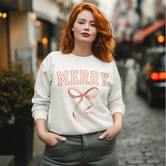 Rosa glad jul-sweatshirt, God jul sweatshirt T Shirt (pink merry sweatshirt, merry christmas sweatshirt, christmas vibes sweatshirt, pink christmas shirt)