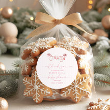 Rosa Glad Liten Baby Shower Flickkläder Line
