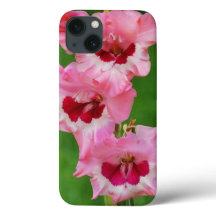 Rosa Gladiolus Flowers Blommigt Telefonväska