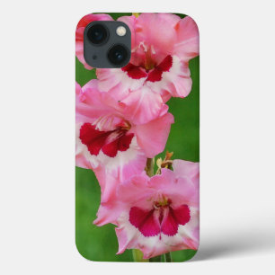 Rosa Gladiolus Flowers Blommigt Telefonväska