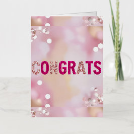Rosa Glam "Gratulerar"