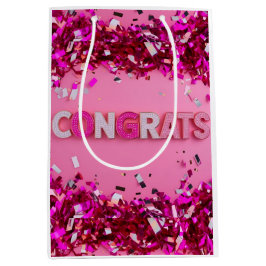 Rosa Glam Gratulerar Gift Bag