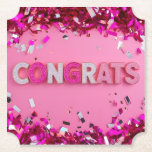 Rosa Glam "Gratulerar" Underlägg<br><div class="desc">Lägg till en chic till firande med våra Rosa Glam "Gratulerara" underlägg! Med en mjuk bakgrund och ett metalliskt skript för rosa kombinerar dessa underlägg stil och fungerar som skydd för yta samtidigt som du höjer party-pekaren. Perfekt för studenten, möhippor, kampanjer eller någon glamorös samling är en liten detalj som...</div>