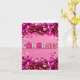 Rosa Glam "Gratulerart kort" Kort