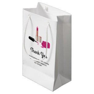 Rosa Glam Läppstift & Nagellack Skönhetstema Biz