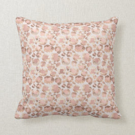 Rosa Glam Leopard Skriv ut Kudde