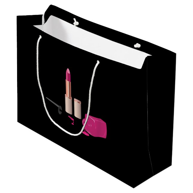 Rosa Glam Lipstick & Nagel polska Beauty Thmet (Framsidan Vinklad)
