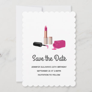 Rosa Glam Lipstick & Nagel polska Beauty Thmet Spara Datumet