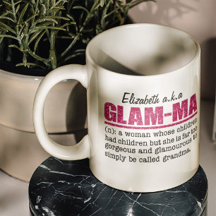 Rosa Glam Morsa - Grandma Kaffemugg