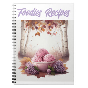 Rosa glass med syrenblommor Foodies recept Anteckningsbok