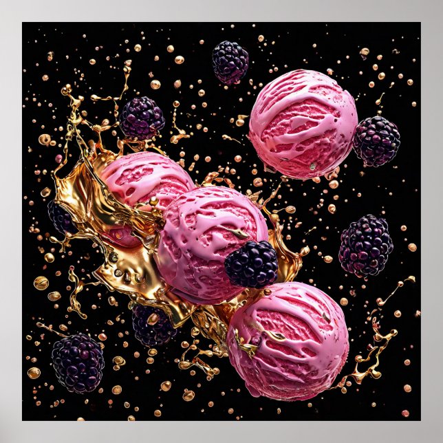 Rosa glasskulor av glass poster (Framsidan)