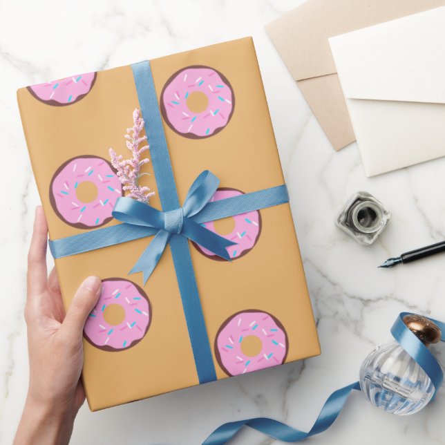 Rosa Glazed Chocolate Donut Presentpapper (Gifting)