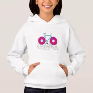 Rosa Glazed Doughnut Hjul Bicycle Sprinkles T Shirt