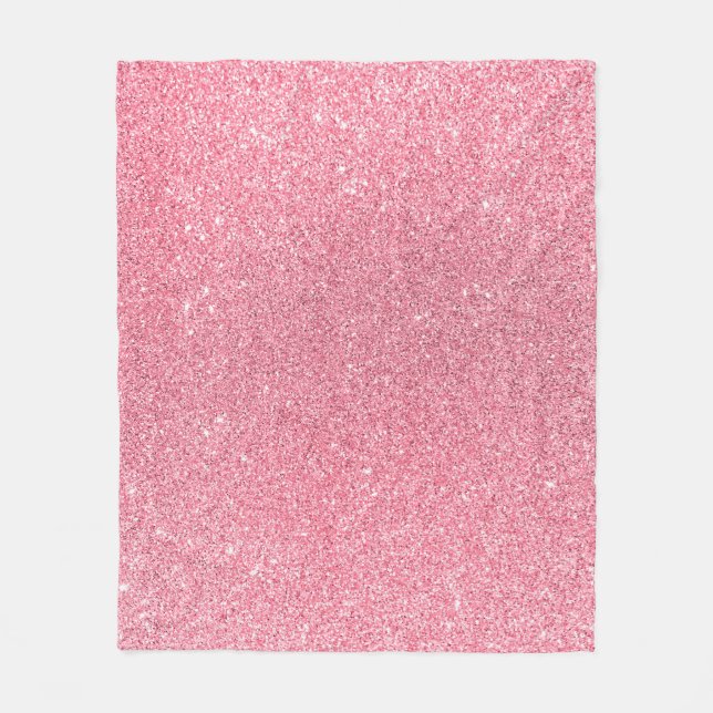 Rosa glitter, abstrakten struktur vid jul. fleecefilt (Framsidan)