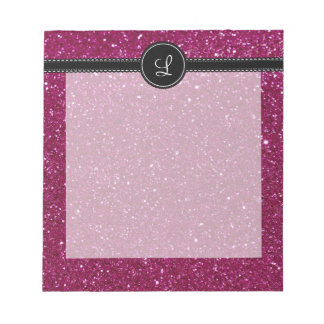 Rosa glitter anteckningsblock