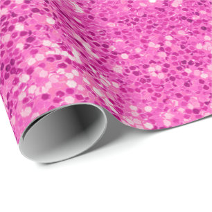 rosa glitter bling presentpapper