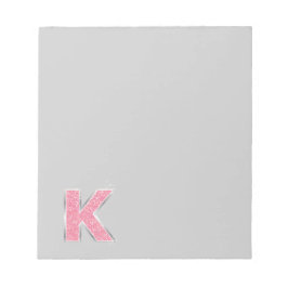 ROSA GLITTER BREV K ANTECKNINGSBLOCK