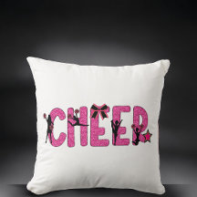 Rosa glitter cheer / Cheerleader Pom Poms-dekor