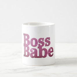 Rosa Glitter Chef Babe Kaffemugg