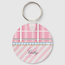 Rosa Glitter Chevron Play Rhinestones Personalize