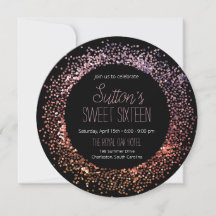 Rosa Glitter Circle