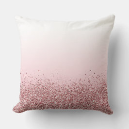 Rosa Glitter Design Dekorativ kudde