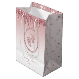 Rosa Glitter Drift Baby Shower Gift-fack