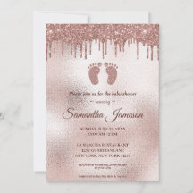 Rosa Glitter födsbabyskor för barn i Baby