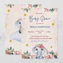 rosa glitter gigantisk babydusch